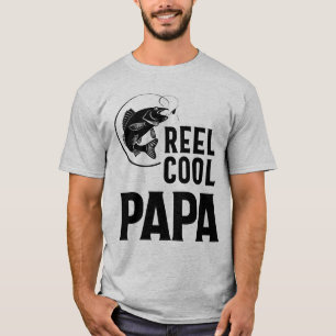 Fars dag-gåvor T-Shirt Fishing Reel Coola Pappa
