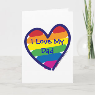 Fars dag Gay pride Kort