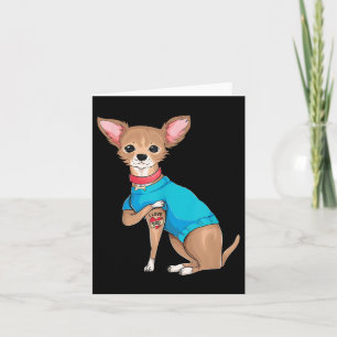 Fars dag ger Rolig hund Chihuahua i Kärlek Pappa T Kort