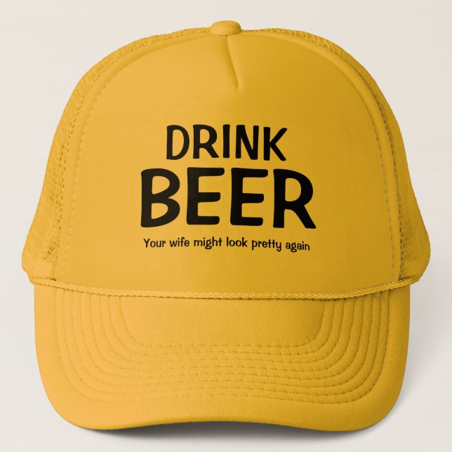 Fars dag Gift Baseball Novelty DRINK BEER Keps (Framsida)