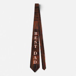 Fars dag Gift Best Pappa Necktie Rustic Slips