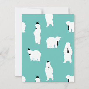 fars dag Gift Coola Polar Bear Julkort