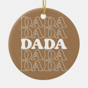 Fars dag Gift Dada Gift Pappa Dada Julgransprydnad Keramik