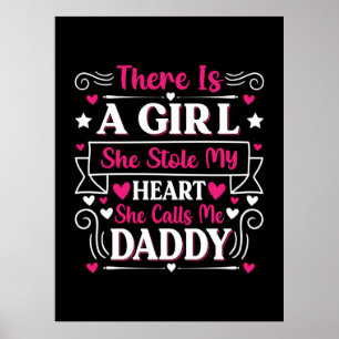 Fars dag Gift En flicka kallar mig pappa Poster