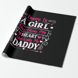 Fars dag Gift En flicka kallar mig pappa Presentpapper