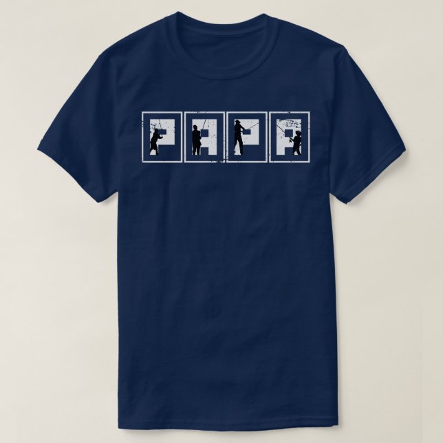 Fars dag Gift Fishing T Shirt (Design framsida)