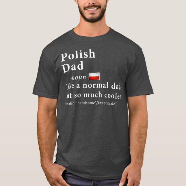 Fars dag Gift Flagga Pappa T Shirt (Framsida)