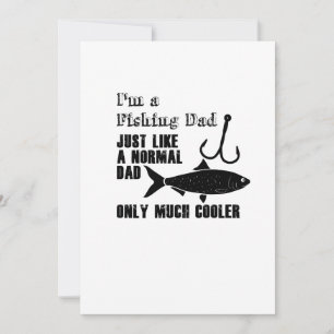 Fars dag Gift for Fisherman Coola Fishing Pappa Kort