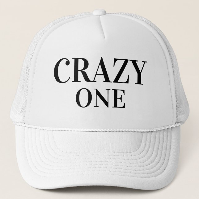 Fars dag Gift Idea Baseball CRAZY ETT Keps (Framsida)