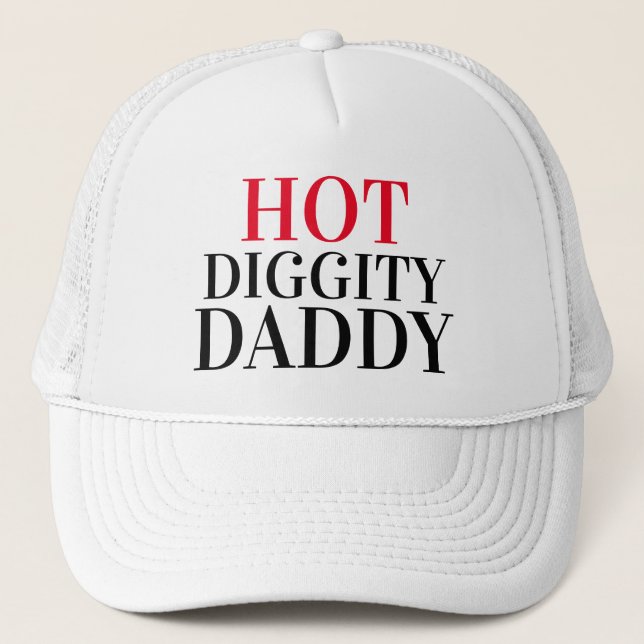 Fars dag Gift Idea Baseball HETT DIGGITY DADDY Keps (Framsida)