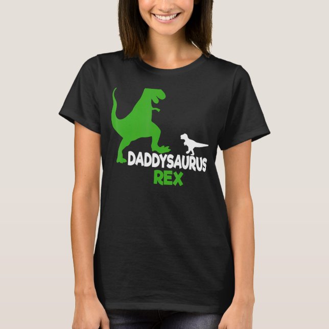 Fars dag Gift Idea Daddysaurus Rex T Shirt (Framsida)