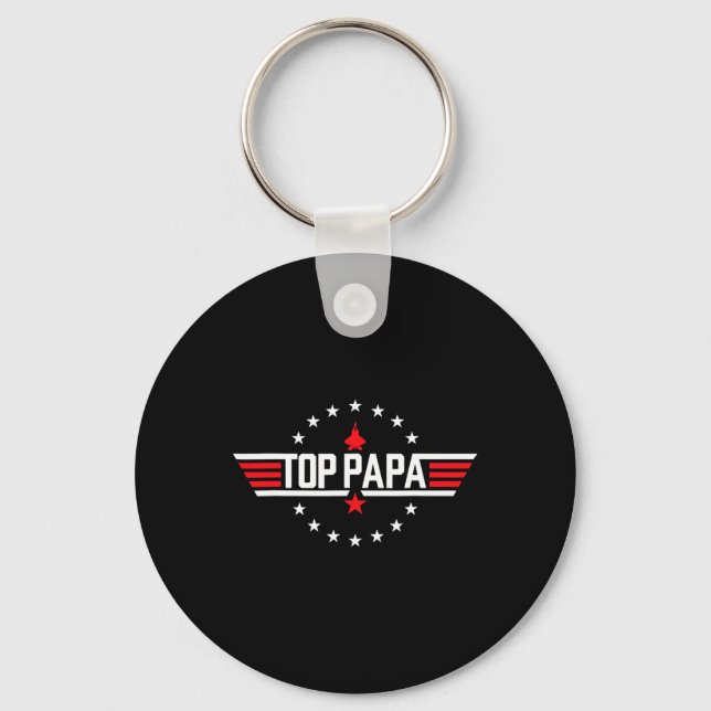 Fars dag Gift Pappa Gift från Barnbarn Son Daug Nyckelring (Framsida)