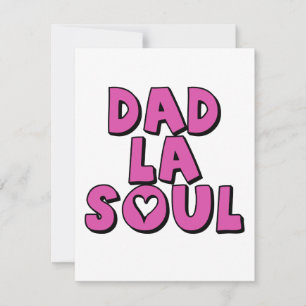 Fars dag Gift Pappa La Soul Hip hop Rap Julkort