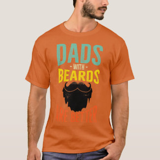 Fars dag Gift Pappor med boskap är bättre skägg T Shirt