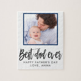 Fars dag Gift Personlig Best Pappa någonsin Pussel