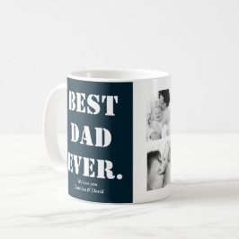 Fars dag Gift Photo Collage Bästa Pappa någonsin-f Kaffemugg