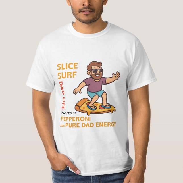 Fars dag Gift - Segce Surfa Pappa T Shirt (Framsida)