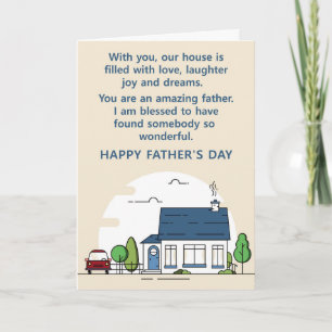 Fars dag Glad hem-kort från familjen Kort