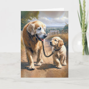 Fars dag Golden Retriever Kort
