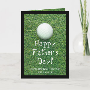 Fars dag Golf-hälsningskort Kort