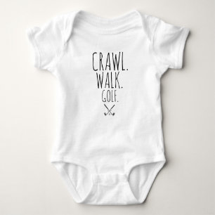 Fars dag Golfer Crawl Walk Golf Baby Shower  T Shirt