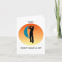 Fars dag Golfer Vikad Högtidskort