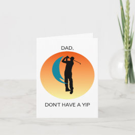 Fars dag Golfer Vikad Högtidskort Helgkort