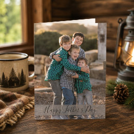 Fars dag Gör Ditt Eget Familjefoto Kort