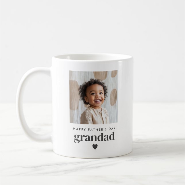Fars dag Grandad Photo Kaffemugg (Vänster)