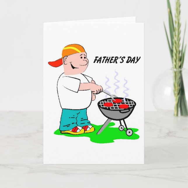 Fars dag Grilling Pappa Kort (Framsida)
