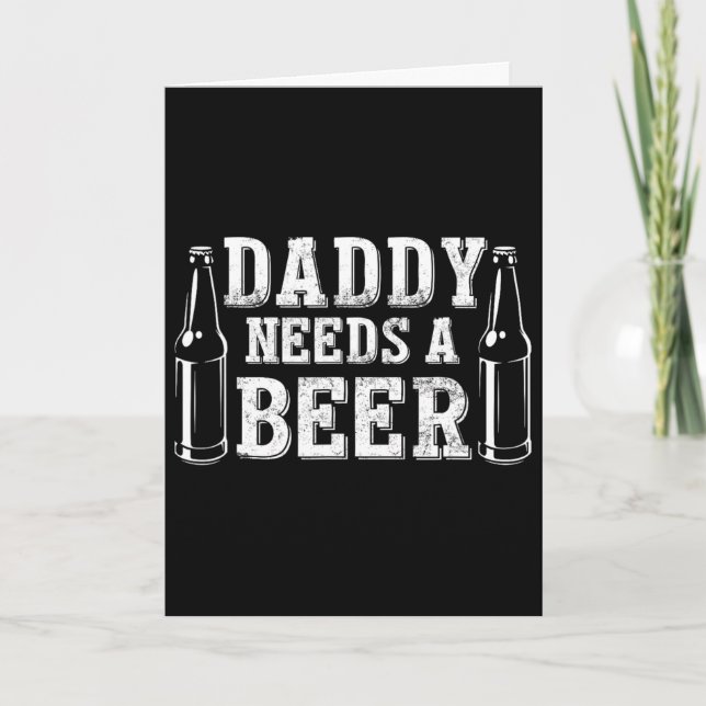 Fars dag Grönt Öl Dag Pappa Behöver En Öl Roligt Kort (Framsida)