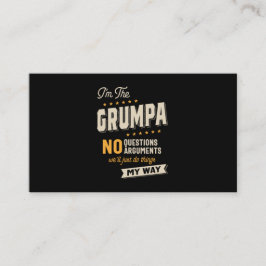 Fars dag | Grumpa Way Funny Grandpa Visitkort
