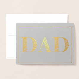 Fars dag-hälsningskort i pappa folierat kort