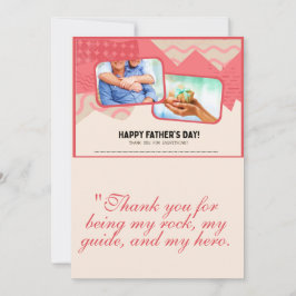 Fars dag-hälsningskort tack kort