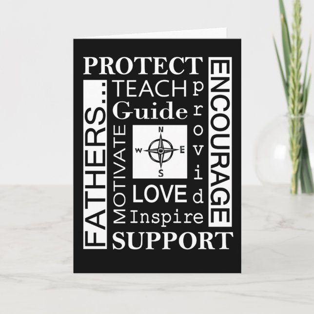 Fars dag-hälsningskort/typografi kort (Framsida)