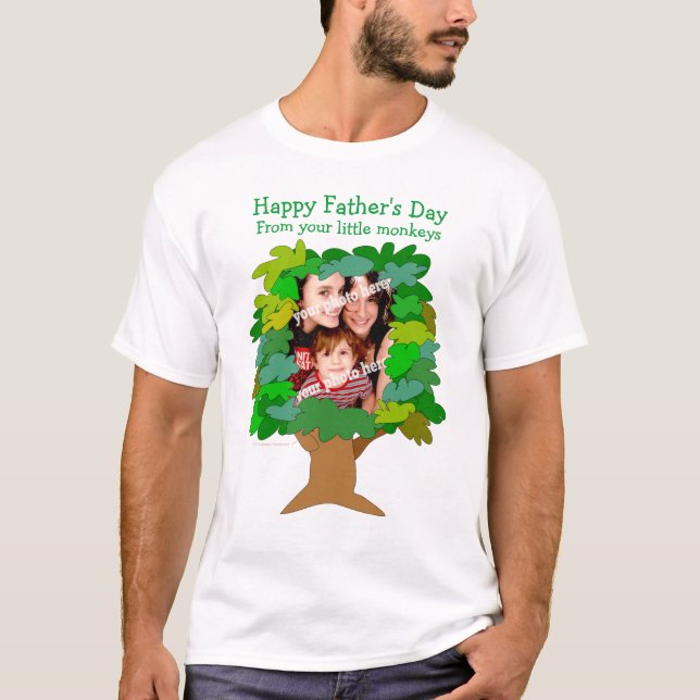 Fars dag härmar lite fotoskjortamallen tee shirt (Framsida)