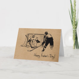 Fars dag! Hockey Greeting Card Kort