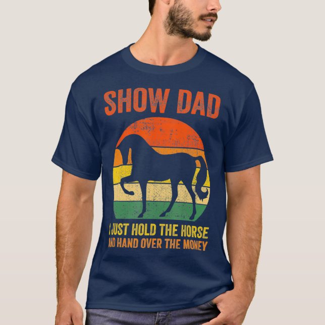 Fars dag Horse Show Pappa T Shirt (Framsida)