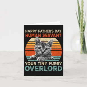 Fars dag Human Servant Ditt lilla Hårig överlord Kort