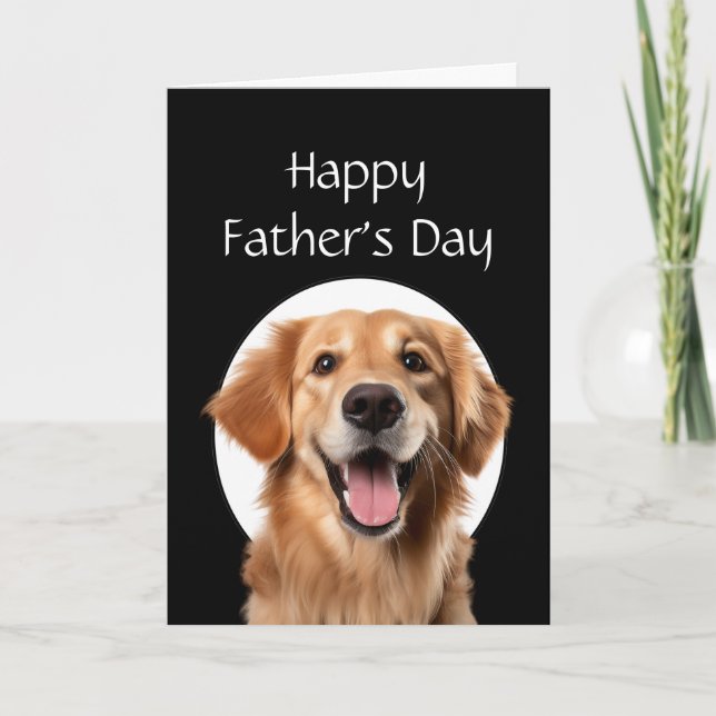 Fars dag humor Golden Retriever hund Kort (Framsida)