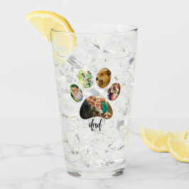 Fars dag Hund Pappa | 5 sidor Skriv ut fotokollage Glaskopp