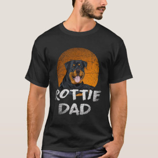 Fars dag Hund Pappa Gift Rottweiler T Shirt