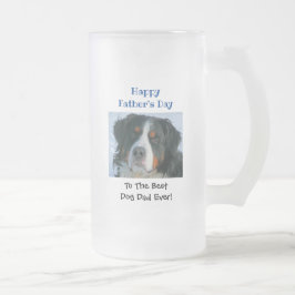 Fars dag Hund World Bästa någonsin Pet Photo Frostat Ölglas