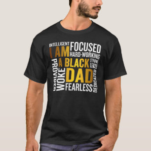 Fars dag I är Black Pappa Black Far Svart Kin T Shirt