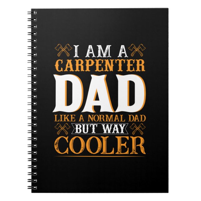 Fars dag I är ett Carpenter Pappa Anteckningsbok (Framsidan)