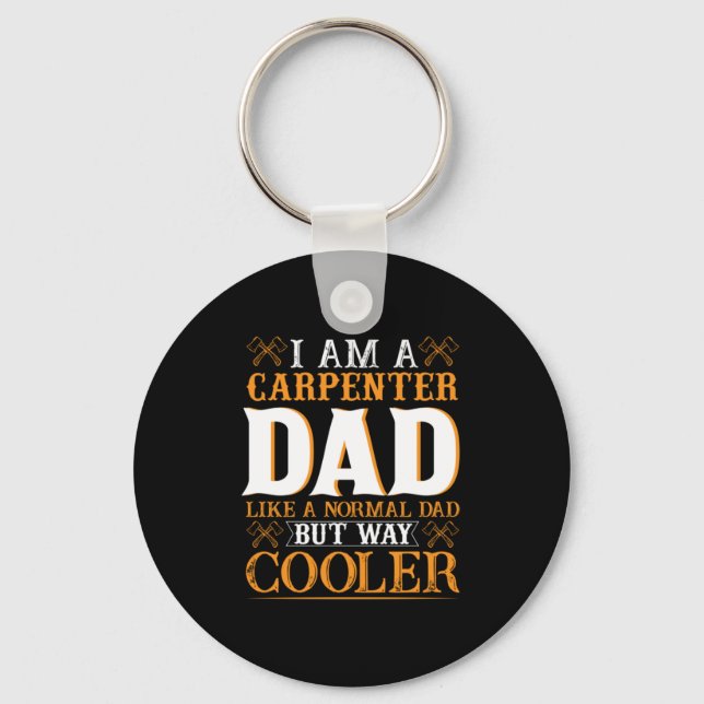 Fars dag I är ett Carpenter Pappa Nyckelring (Framsida)