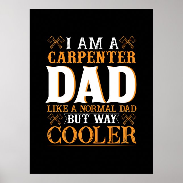 Fars dag I är ett Carpenter Pappa Poster (Framsidan)
