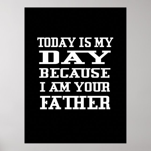 Fars dag | Idag är pappa Day Poster (Framsidan)