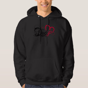 Fars dag Idea i Kärlek Pappa-tatuering med oändlig Hoodie