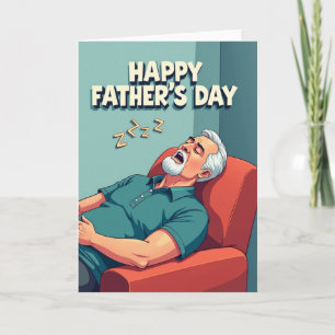 Fars dag Illustration Sömnkort Kort